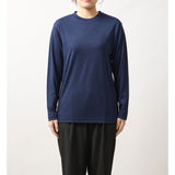 ウルトラファインメリノウール100%ロングスリーブTシャツ 15.5μ-Super160's