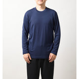 ウルトラファインメリノウール100%ロングスリーブTシャツ 15.5μ-Super160's