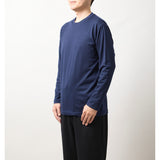 ウルトラファインメリノウール100%ロングスリーブTシャツ 15.5μ-Super160's