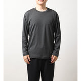 ウルトラファインメリノウール100%ロングスリーブTシャツ 15.5μ-Super160's