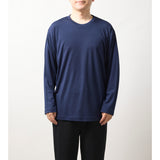 ウルトラファインメリノウール100%ロングスリーブTシャツ 15.5μ-Super160's