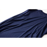 ウルトラファインメリノウール100%ロングスリーブTシャツ 15.5μ-Super160's