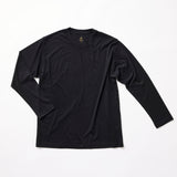 ウルトラファインメリノウール100%ロングスリーブTシャツ 15.5μ-Super160's