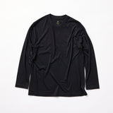 ウルトラファインメリノウール100%ロングスリーブTシャツ 15.5μ-Super160's