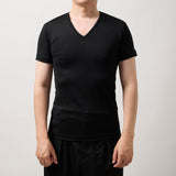 VネックインナーTシャツ ウォッシャブルウール(15.5μ)