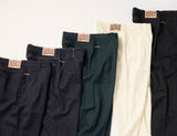 【NEW 冬デニムパンツ】スーパーファインメリノウール100%ワイドワンタックデニムパンツ17.5μ-Super120's