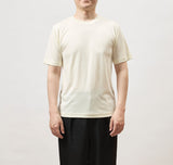 (新)オーバーサイズ・ウルトラファインメリノ Tシャツ/15.5μ-Super160‘s