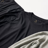 ウルトラファインメリノウール100%ロングスリーブTシャツ 13.5μ-Super200‘s