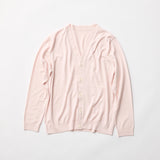 ウルトラファインメリノウール100%カーディガン 15.5μ-Super160's