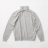 ウルトラファインメリノウール100%タートルネックセーター 15.5μ-Super160's