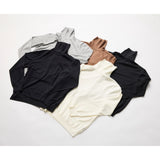 ウルトラファインメリノウール100%タートルネックセーター 15.5μ-Super160's