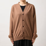 ウルトラファインメリノウール100%カーディガン 15.5μ-Super160's