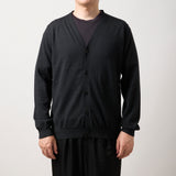 ウルトラファインメリノウール100%カーディガン 15.5μ-Super160's