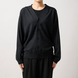 ウルトラファインメリノウール100%カーディガン 15.5μ-Super160's