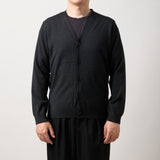 ウルトラファインメリノウール100%カーディガン 15.5μ-Super160's