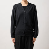 ウルトラファインメリノウール100%カーディガン 15.5μ-Super160's