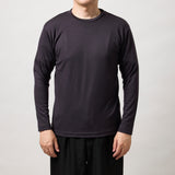 ウルトラファインメリノウール100%ロングスリーブTシャツ 14.5μ-Super180‘s