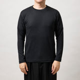 ウルトラファインメリノウール100%ロングスリーブTシャツ 13.5μ-Super200‘s