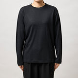 ウルトラファインメリノウール100%ロングスリーブTシャツ 13.5μ-Super200‘s