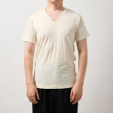 VネックインナーTシャツ ウォッシャブルウール(15.5μ)