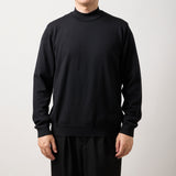 ウルトラファインメリノウール100%モックネックセーター 15.5μ-Super160's