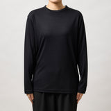 ウルトラファインメリノウール100%ロングスリーブTシャツ 13.5μ-Super200‘s