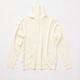 ウルトラファインメリノウール100%タートルネックセーター 15.5μ-Super160's