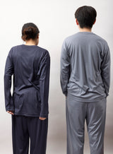 【NEW　新色】ウルトラファインメリノウール100%ロングスリーブＴシャツ　15.5μ-Super160's