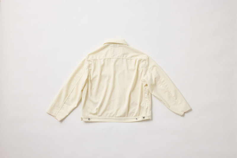 (春秋)スーパーファインメリノウール100%ワイドショートデニムジャケット 17.5μ-Super120‘ｓ