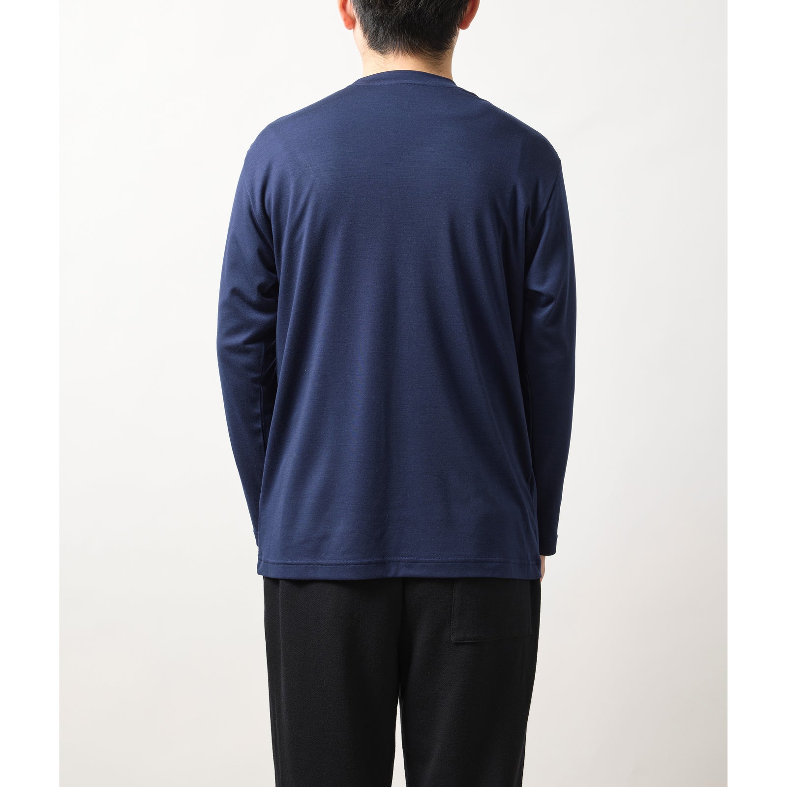 ○★新品 未使用 ナナミカ メリノウールフットボールシャツ ネイビー L ウルトラファインメリノウール100%Tシャツ 13.5μ-Super200's – NIKKE 1896