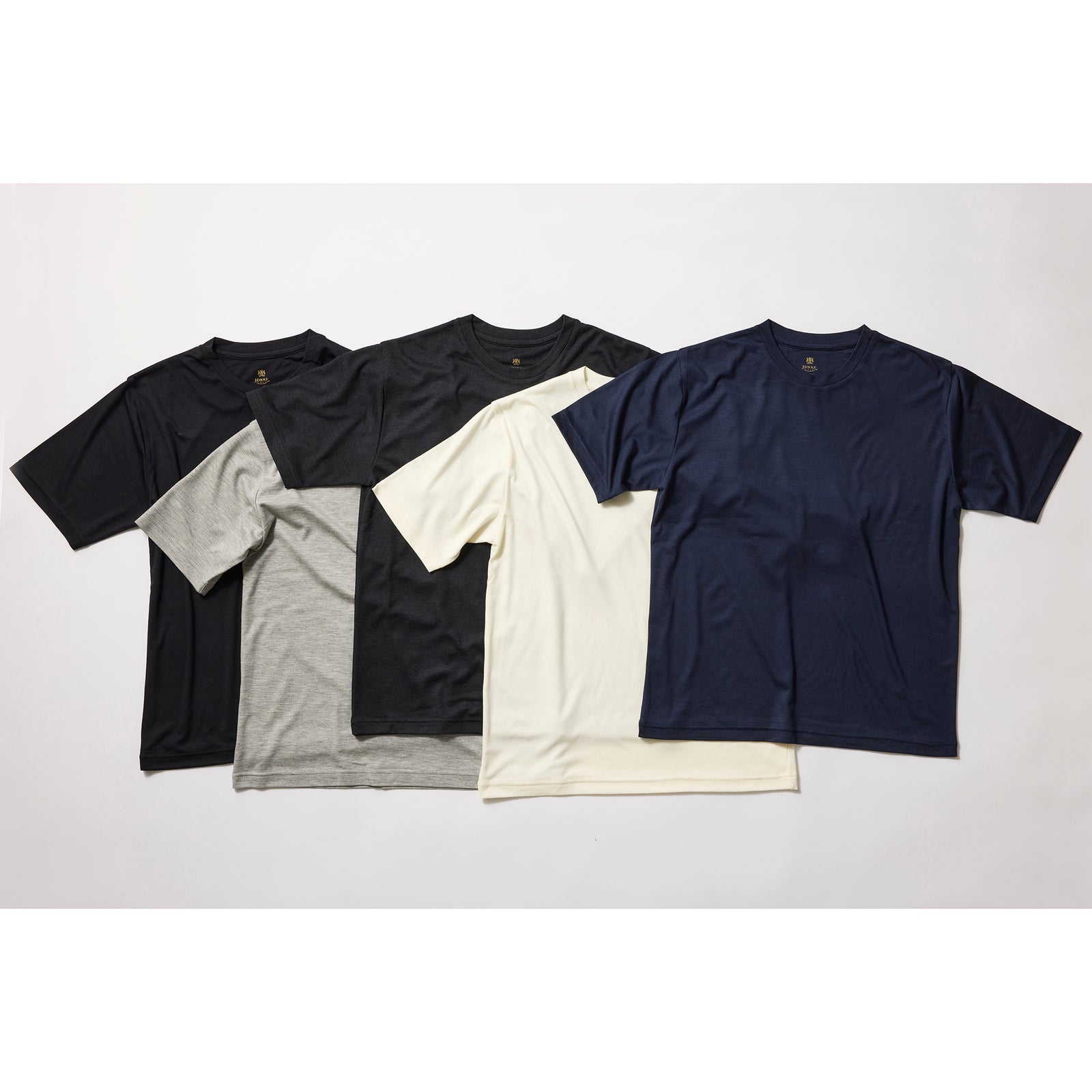 【新品未使用】1229 ラッセルノ シャツ メンズ サイズ5 ウルトラファインメリノウール100%Tシャツ 13.5μ-Super200's