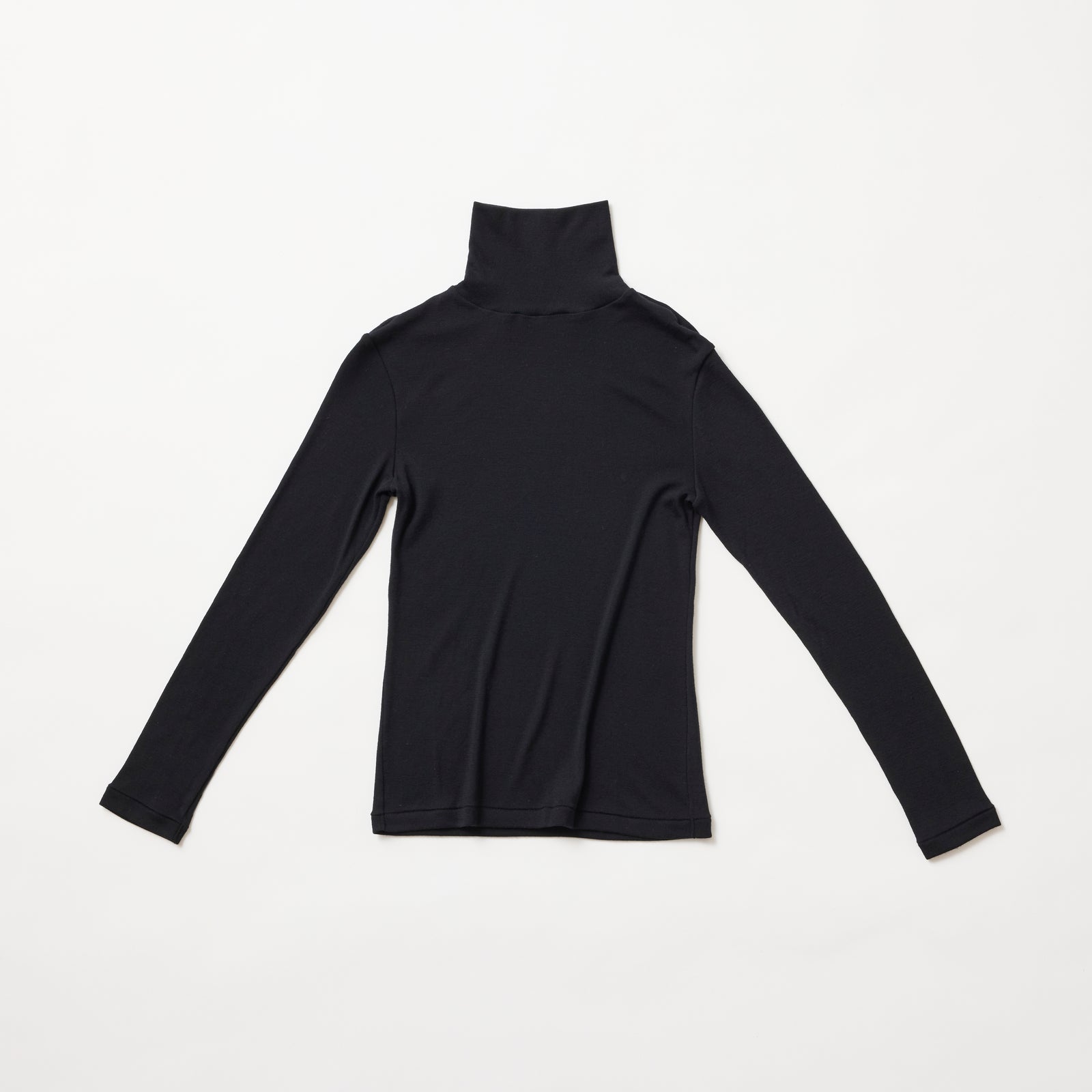 ウルトラファインメリノウール100%レディスインナータートル 15.5μ