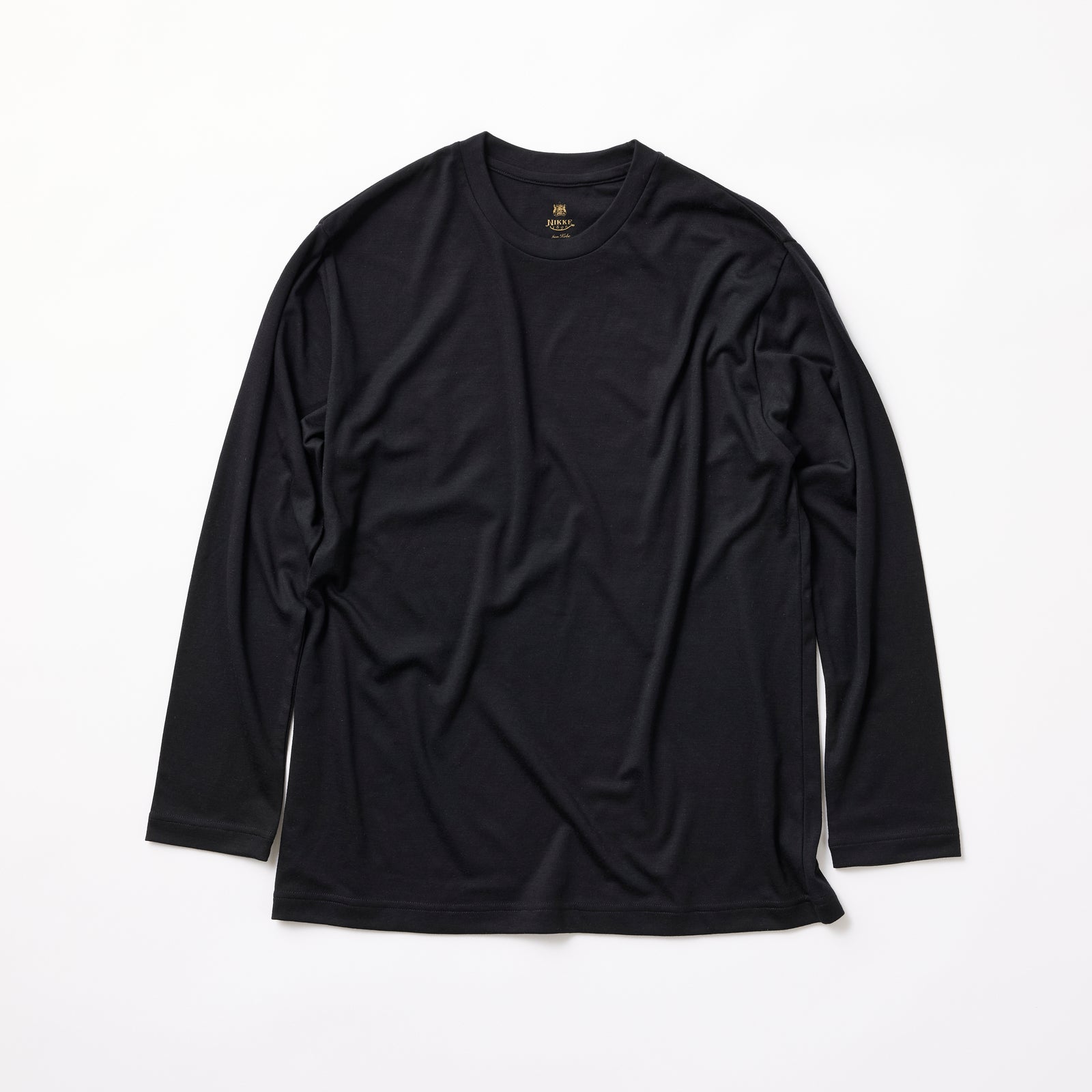 新色 ウルトラファインメリノウール100%ロングスリーブTシャツ 15.5μ