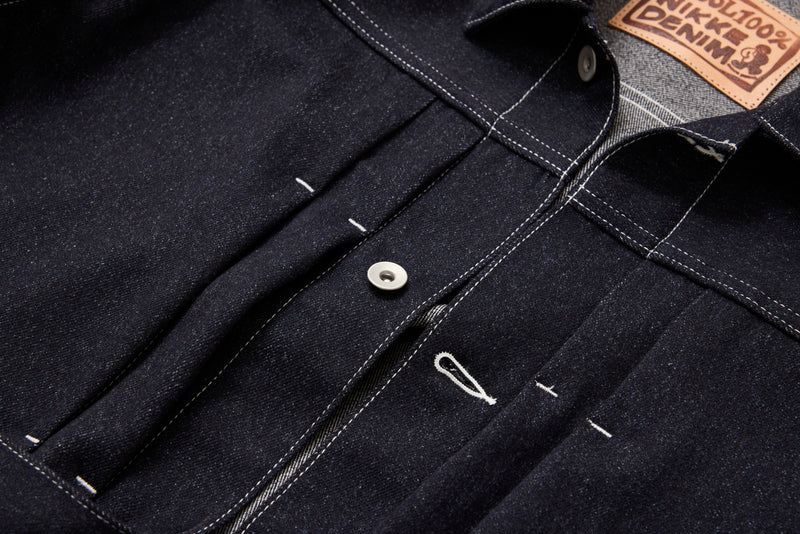 NIKKE マフデニムジャケット NIKKE WOOL DENIM ネルデニムジャケット スーパーファインメリノウール