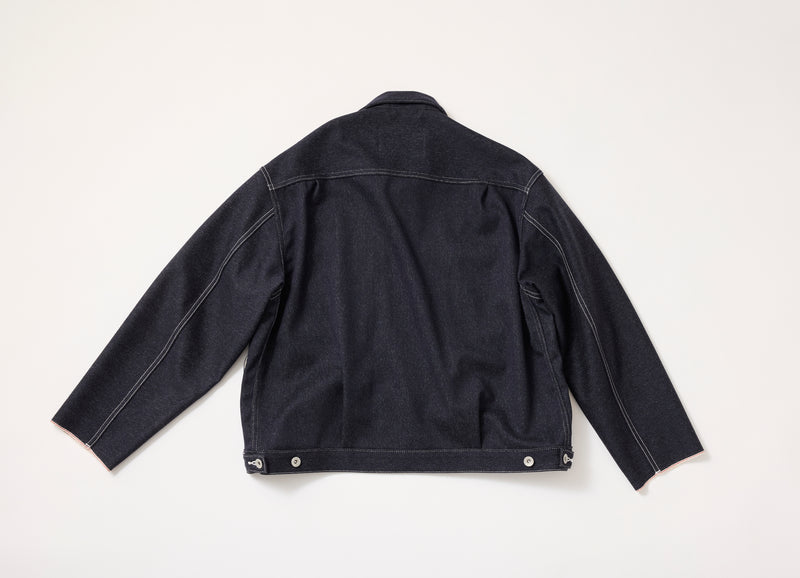 NEW 冬デニムジャケット】スーパーファインメリノウール100%ワイド
