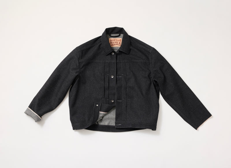 NEW 冬デニムジャケット】スーパーファインメリノウール100%ワイド