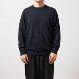 ウルトラファインメリノウール100%クルーネックセーター　15.5μ-Super160's