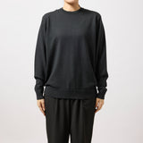 ウルトラファインメリノウール100%クルーネックセーター　15.5μ-Super160's