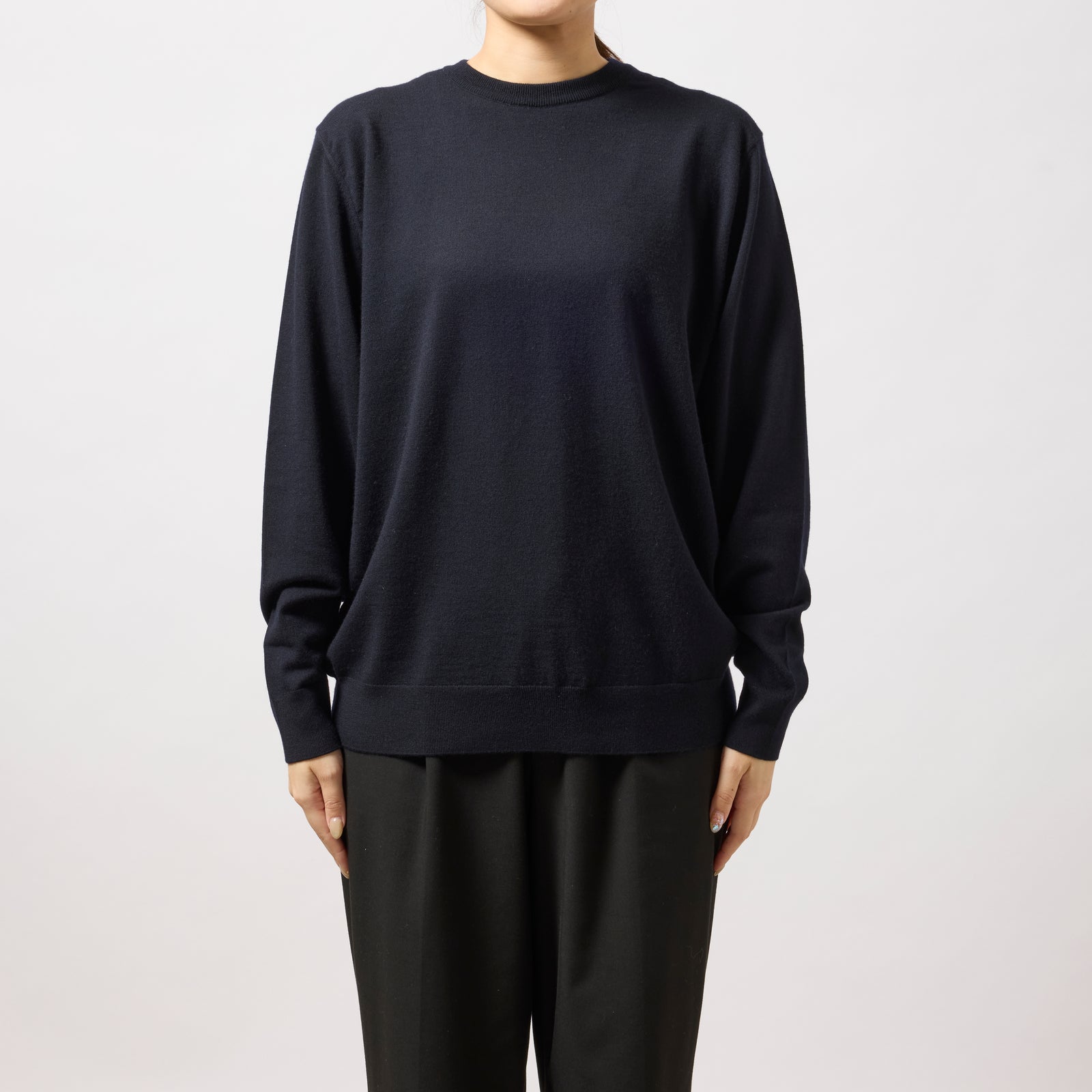(取寄) アイリーン フィッシャー レディース スーパー ファイン メリノ クルー ネック セーター Eileen Fisher women Super Fine Merino Crew Neck Sweater Black M_fac6f4e7-a426-4aef-97b0-