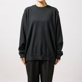 ウルトラファインメリノウール100%クルーネックセーター　15.5μ-Super160's