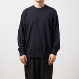 ウルトラファインメリノウール100%クルーネックセーター　15.5μ-Super160's