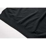 ウルトラファインメリノウール100%クルーネックセーター　15.5μ-Super160's