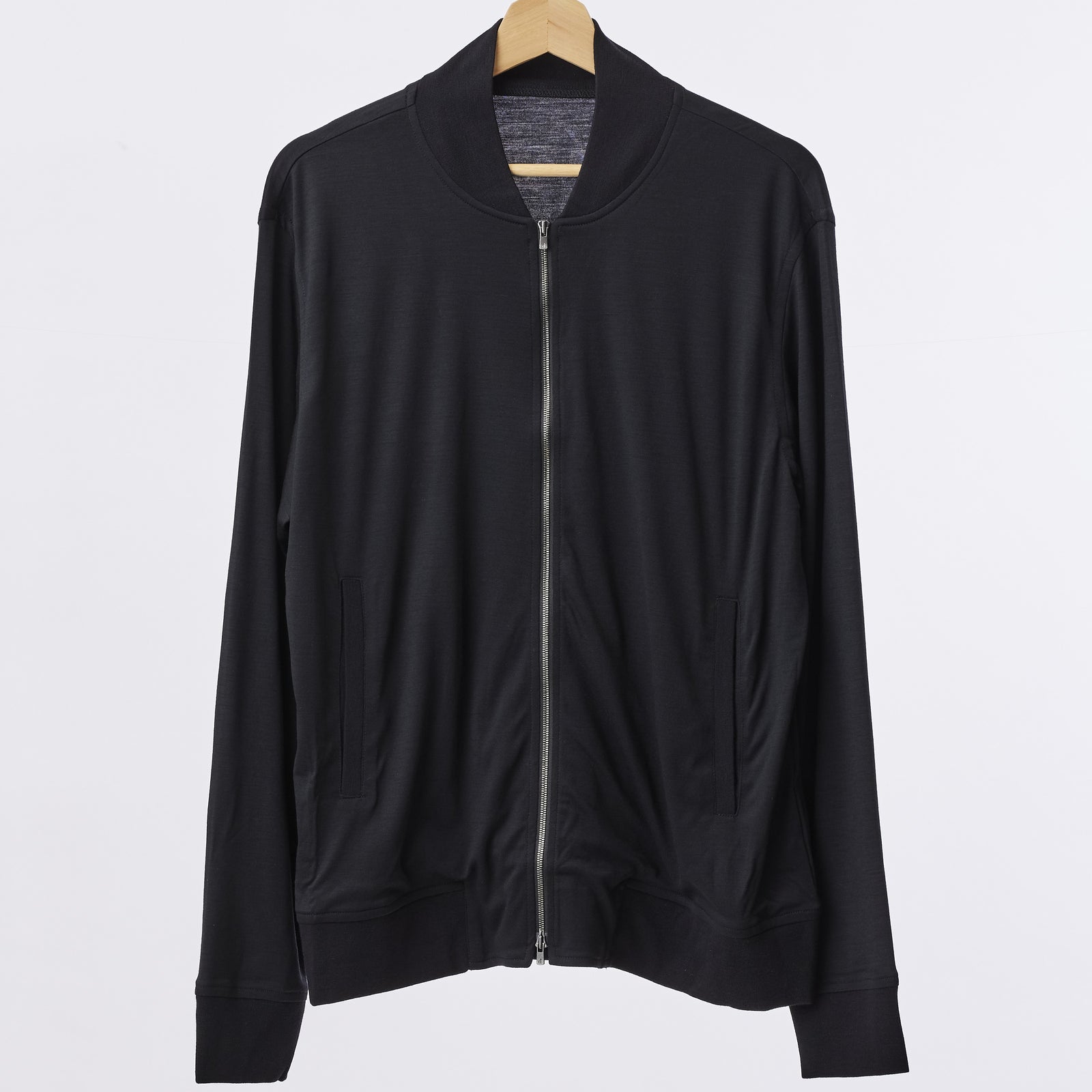 ウルトラファインメリノジップアップカーディガン/15.5μ-Super160's