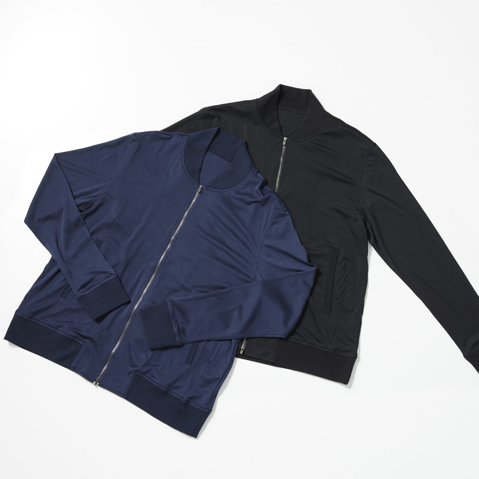 ウルトラファインメリノジップアップカーディガン/15.5μ-Super160's